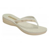 Sandalia Casual Azaleia Blanco/Oro